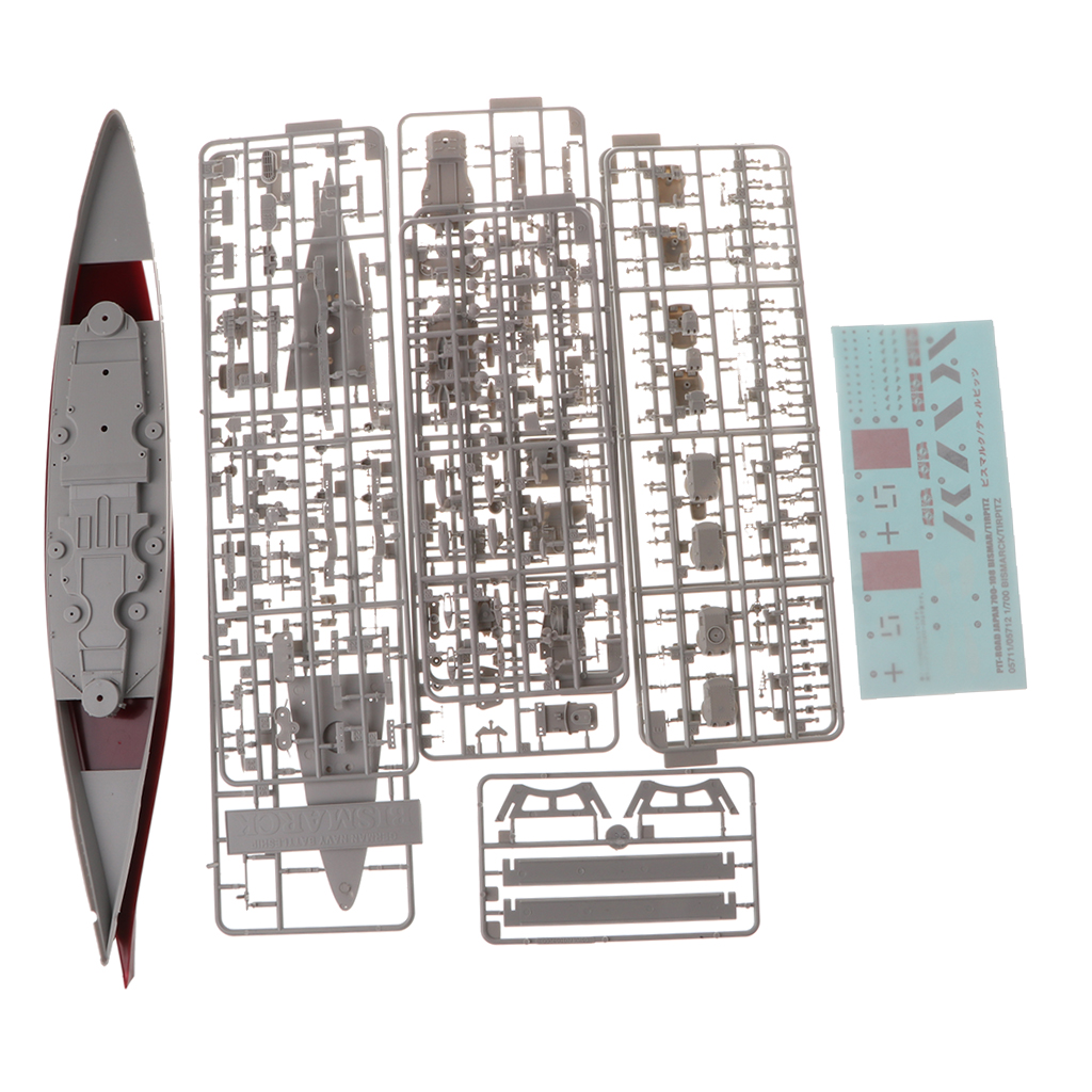 1/700 Scale German Bismarck  Model DIY Modle Kits Kids Toy Gift