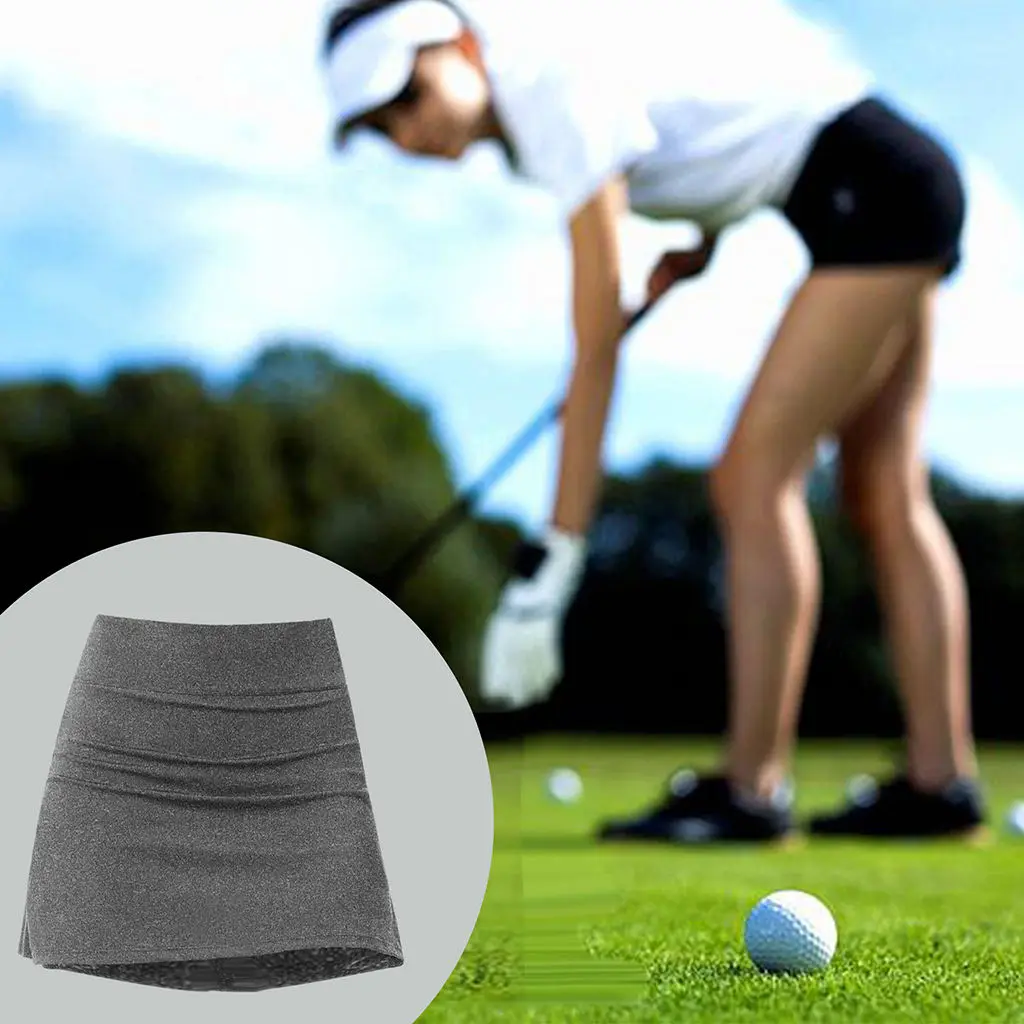 Women`s Tennis Skirt High Waist Athletic Skort Active Activewear Lightweight with Pocket Shorts for Sport Workout Golf Yoga