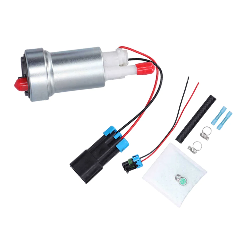 F90000274 Fuel Pump Kit High Flow Universal 450Lph 125-190 Aembly High Preure with Install Kit for Honda Truck Vehicle