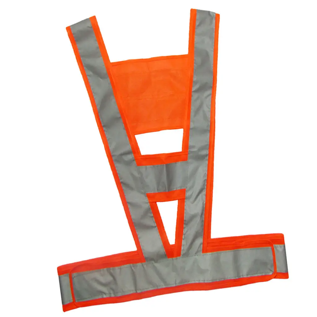 Safty Vest Unisex High Visibility Security Clothing Traffic Security V-Shape