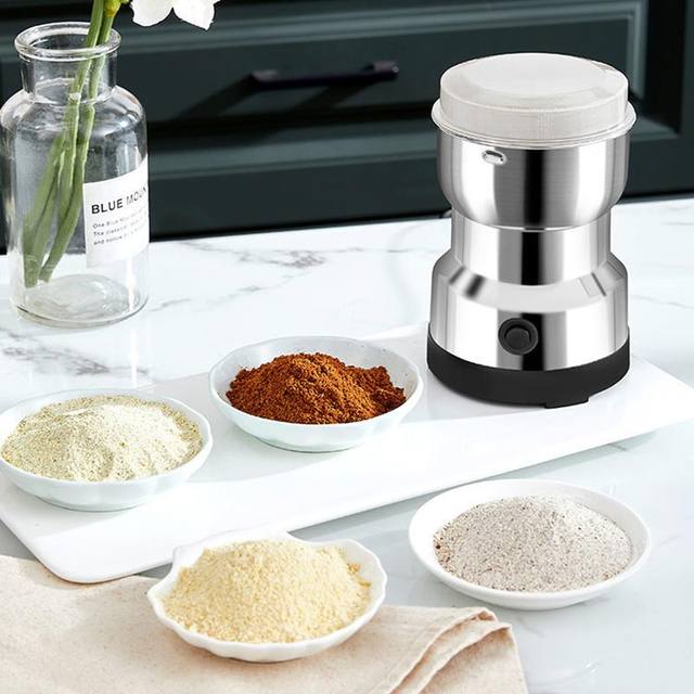 Mini Kitchen Electric Coffee Grinder Cereals Nuts Beans Spices Grains  Grinding Machine Multifunctional Home Coffee Beans Grinder - AliExpress