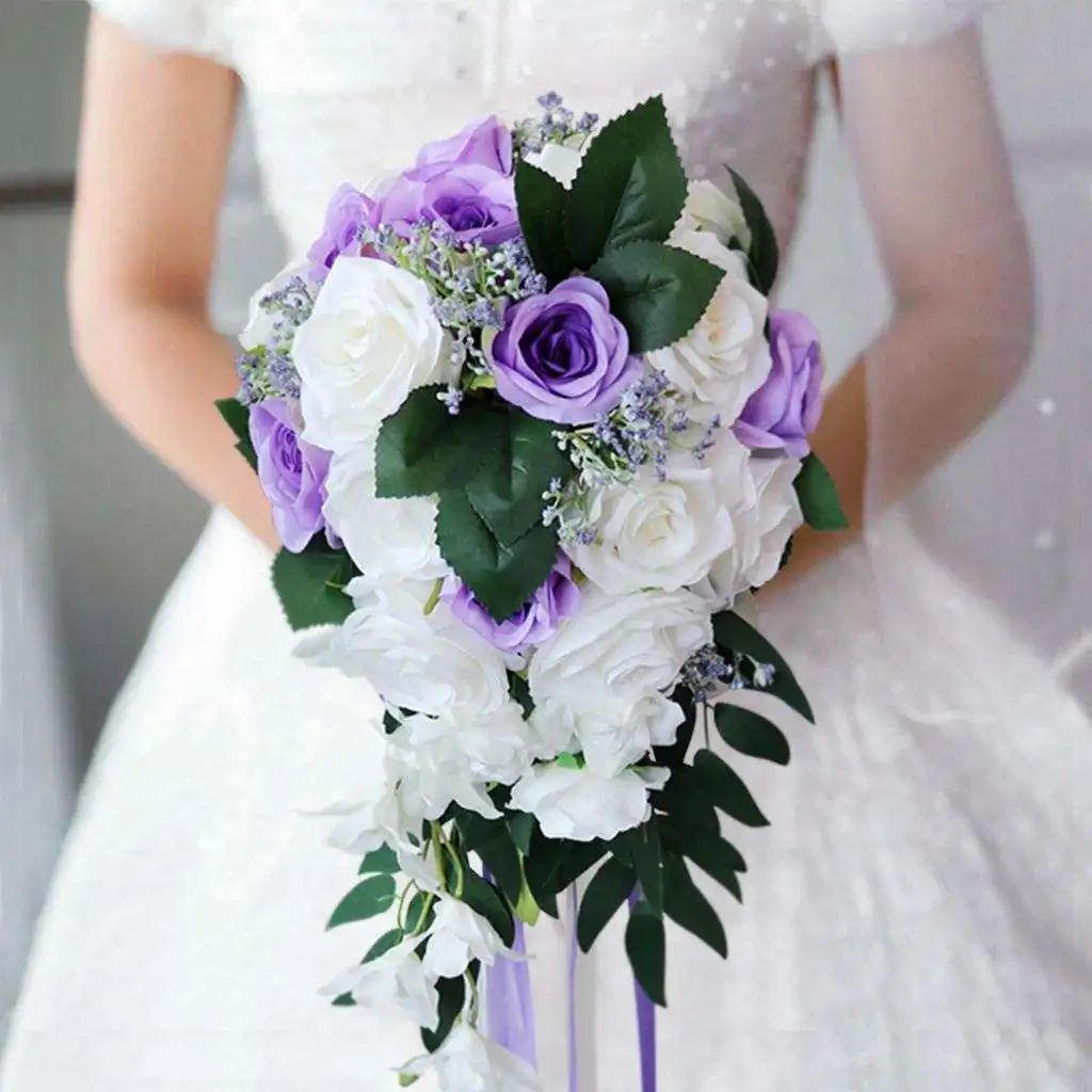 Bouquet of Flowers Romantic Weddings Colorful Artificial Wedding Bouquet
