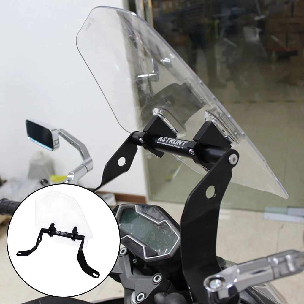Universal Scooter Motorcycle Motorbike Clear ABS Plastic Front Windshield Windscreen