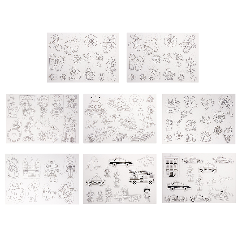 8 Sheet  Shrink Plastic Printable Shrink Paper Pre Cut DIY Jewelry Craft