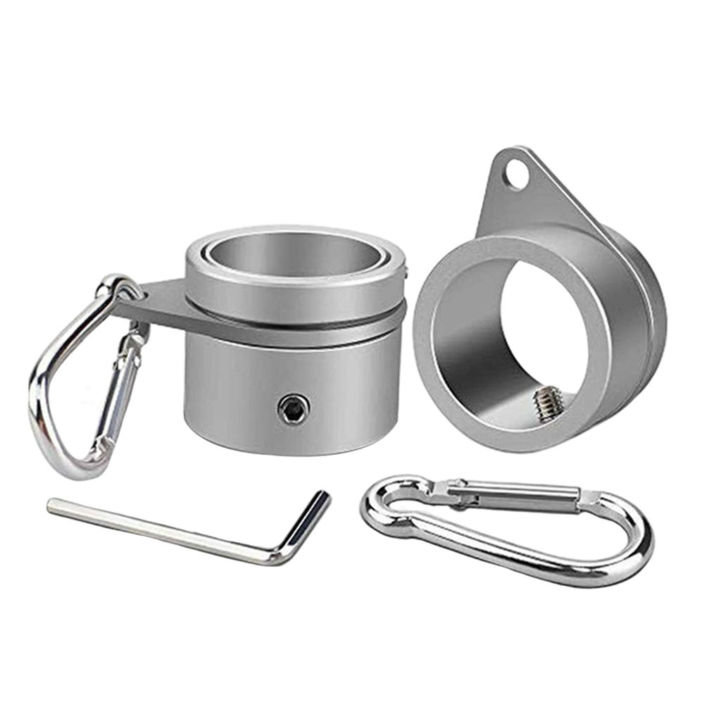 2pcs Flag Pole Rings 360 Degree Rotating Flagpole Flag Mounting Rings Anti Wrap For 1.0 To 1.26 Inch Flag Pole