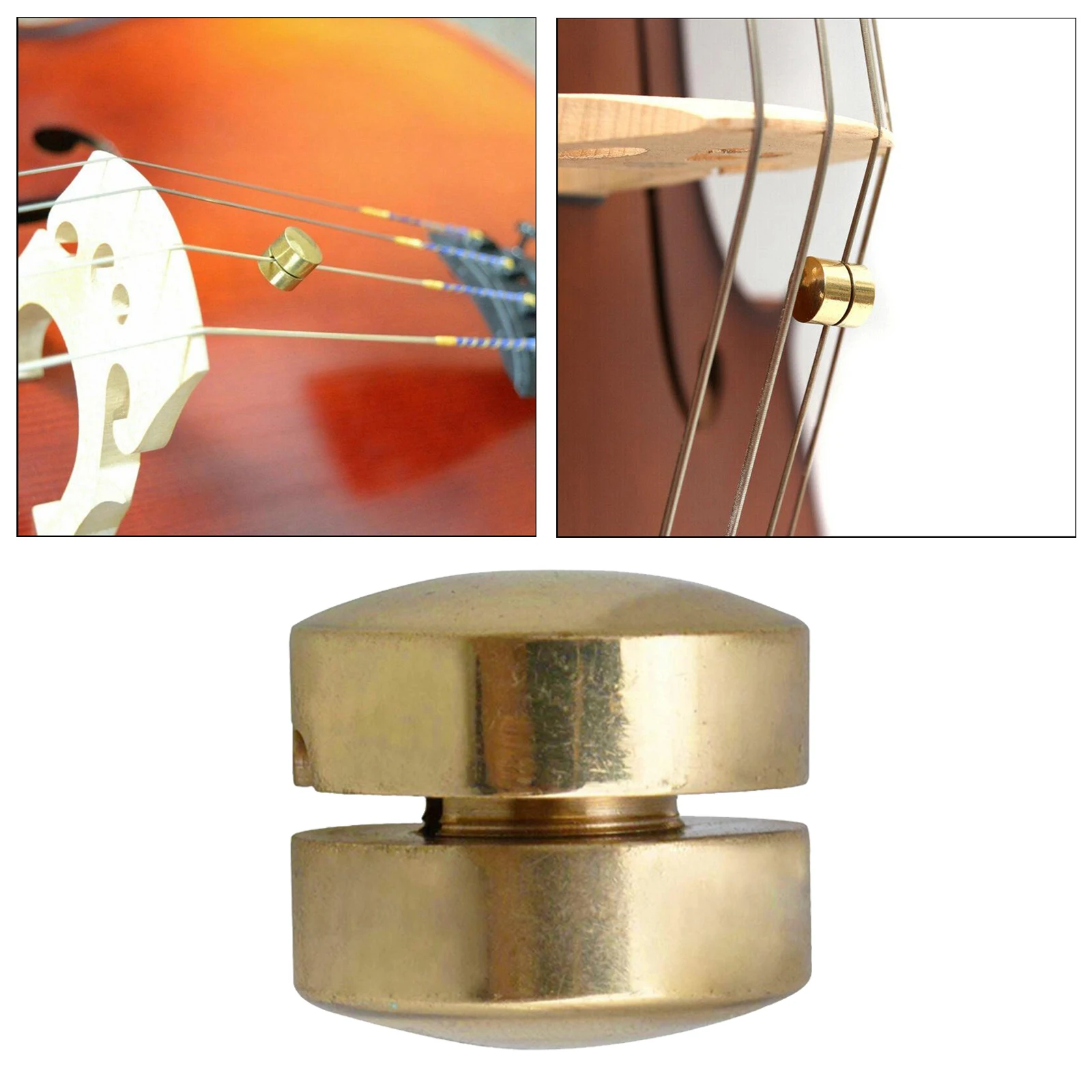 Mini Portable Brass Cello Wolf Tone  Violin Wolf Tone Mute Suppressor Tube