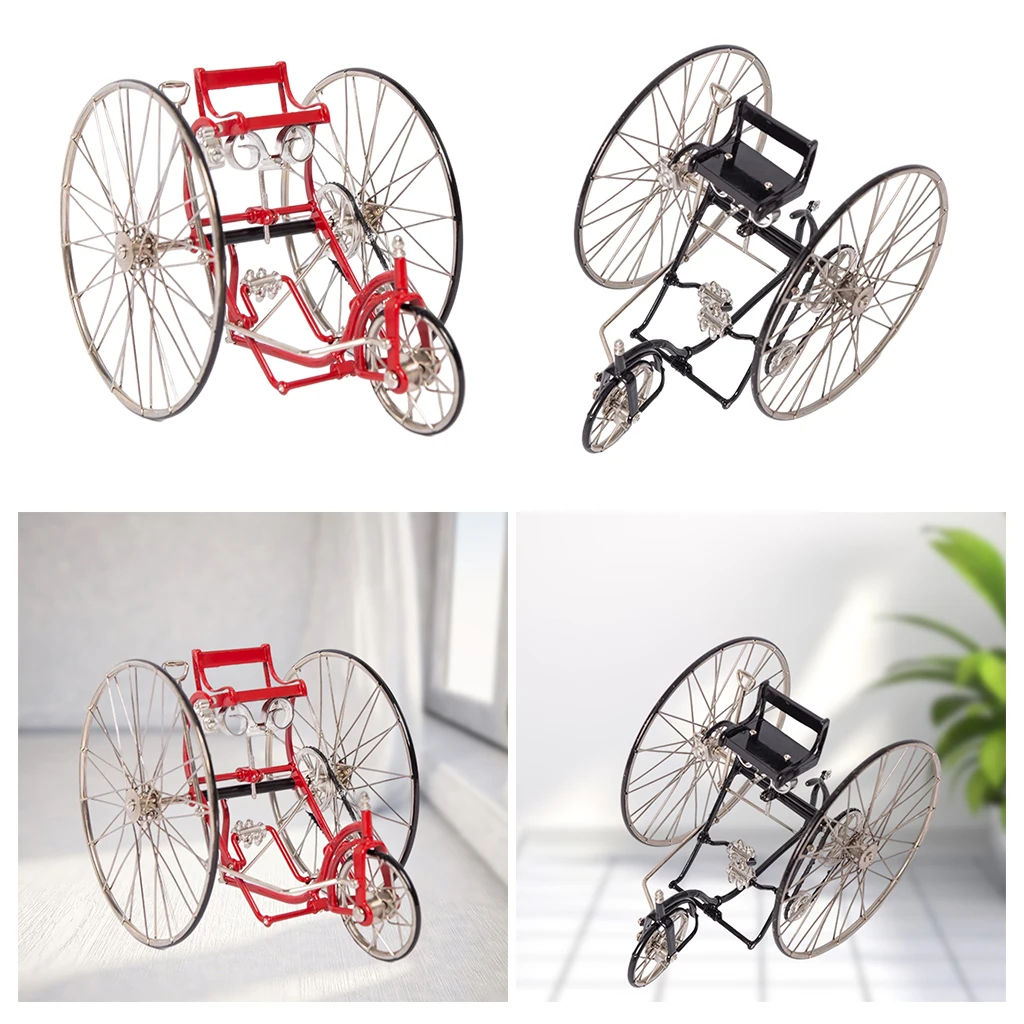 Brithday Gifts SM SunniMix 1:10 Bike Model Miniature Bike Bicycle Decoration Boy Toys Collections Black 