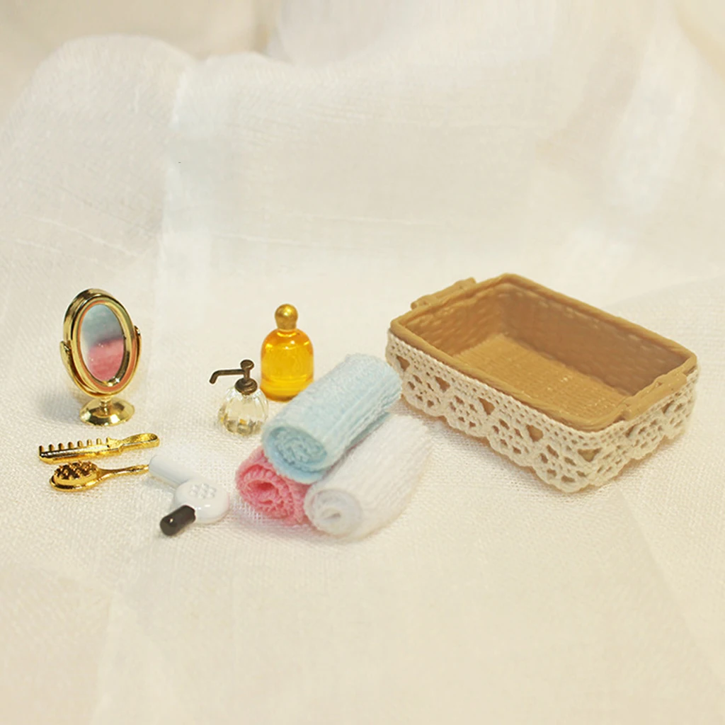 1:12 Mini Dollhouse Bathroom Accessory Miniature Realistic Scenery Dollhouse