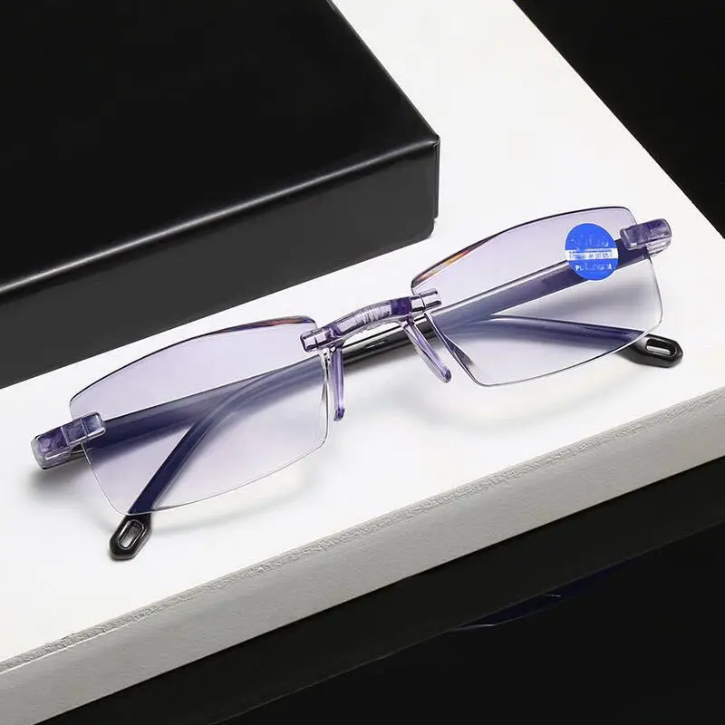 blue light lenses Sapphire High Hardness Anti-Blue Progressive Far And Near Dual-Use Reading Glasses For Men Women FS99 cute blue light glasses