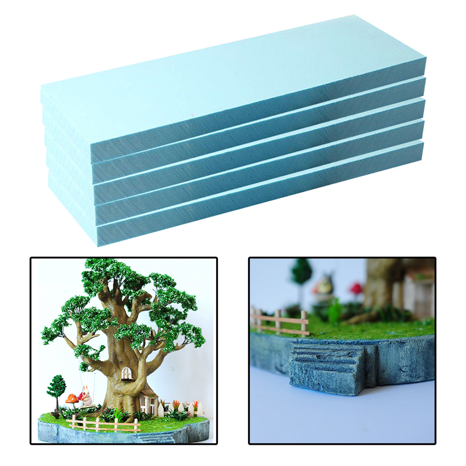 Foam Slab Board 295x100x30mm Crafts Model Material Building Scenic Kit