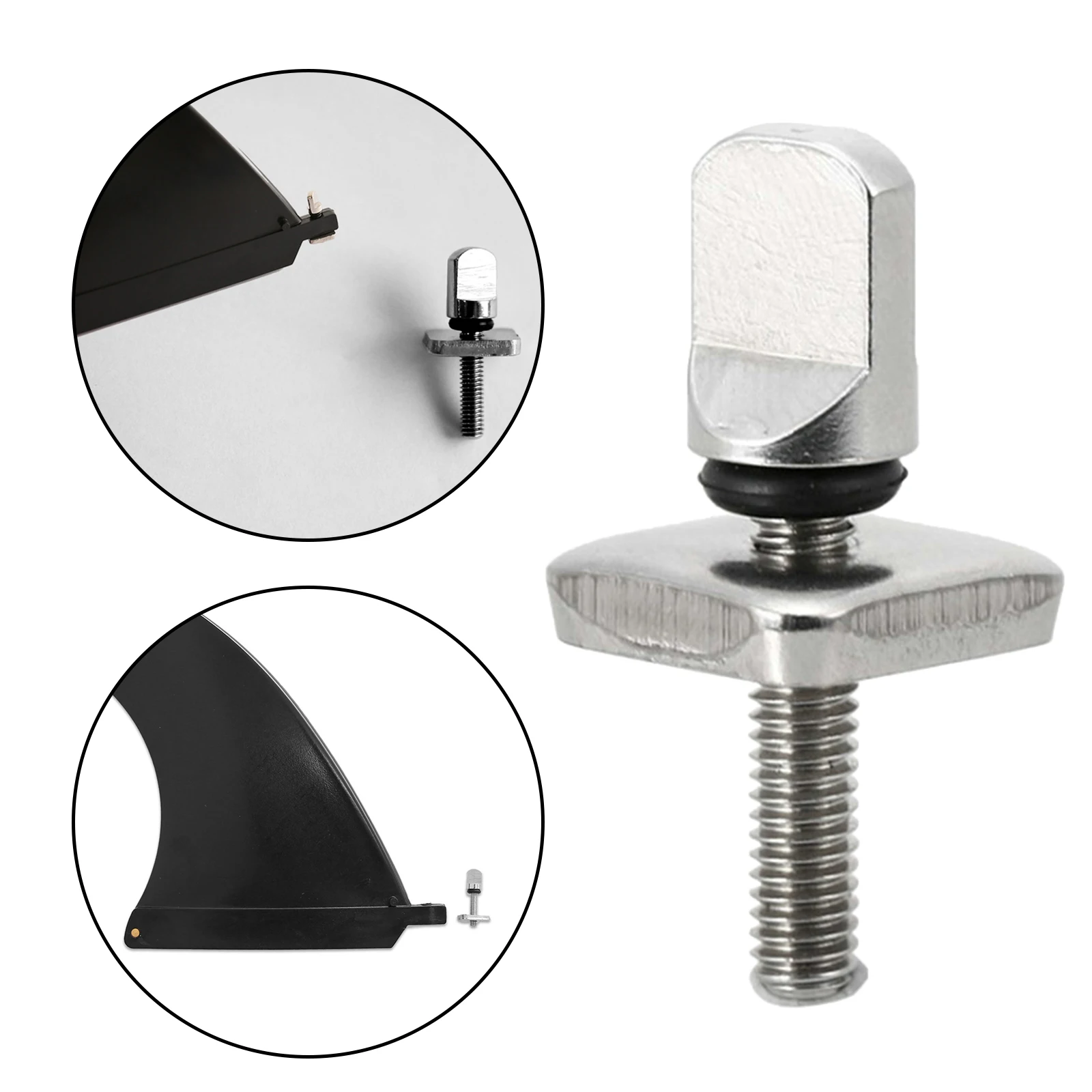 Stainless Steel Manual Tip  Center Fin Plate Long board And Plate Smart Screw Longboard Fin Box Screw Surf 