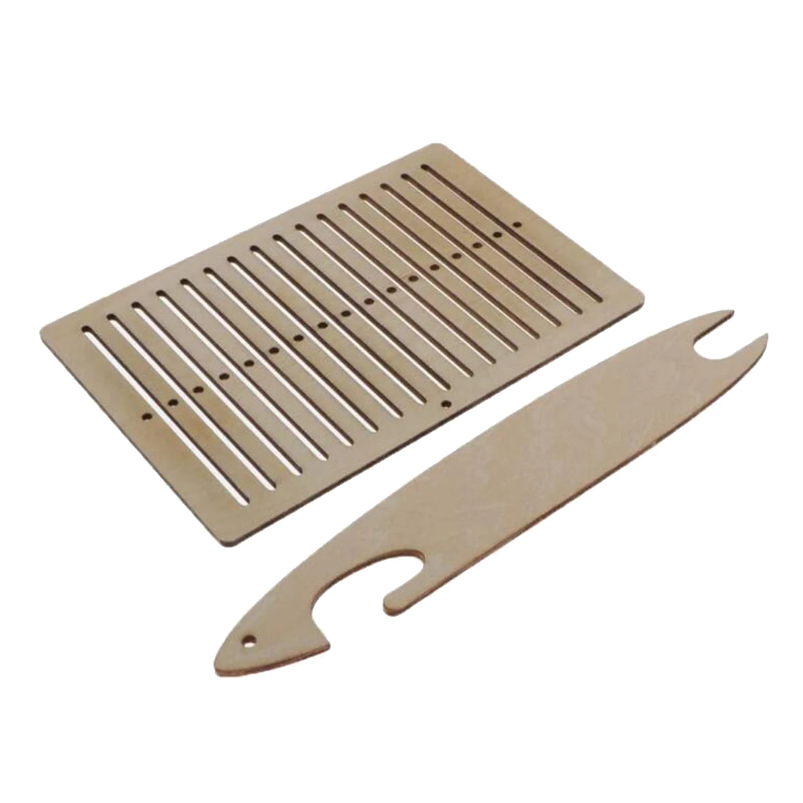 DIY Mini Tapestry Table Wooden Weaving Loom Kit For Weaving Lacing Machine Knit Wood Comb Kids Toys Gum Material Set