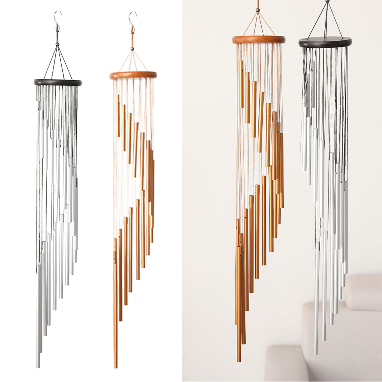 Large Wind Chimes 18 Aluminum Tubes Windchime for Garden Patio Decor Gifts