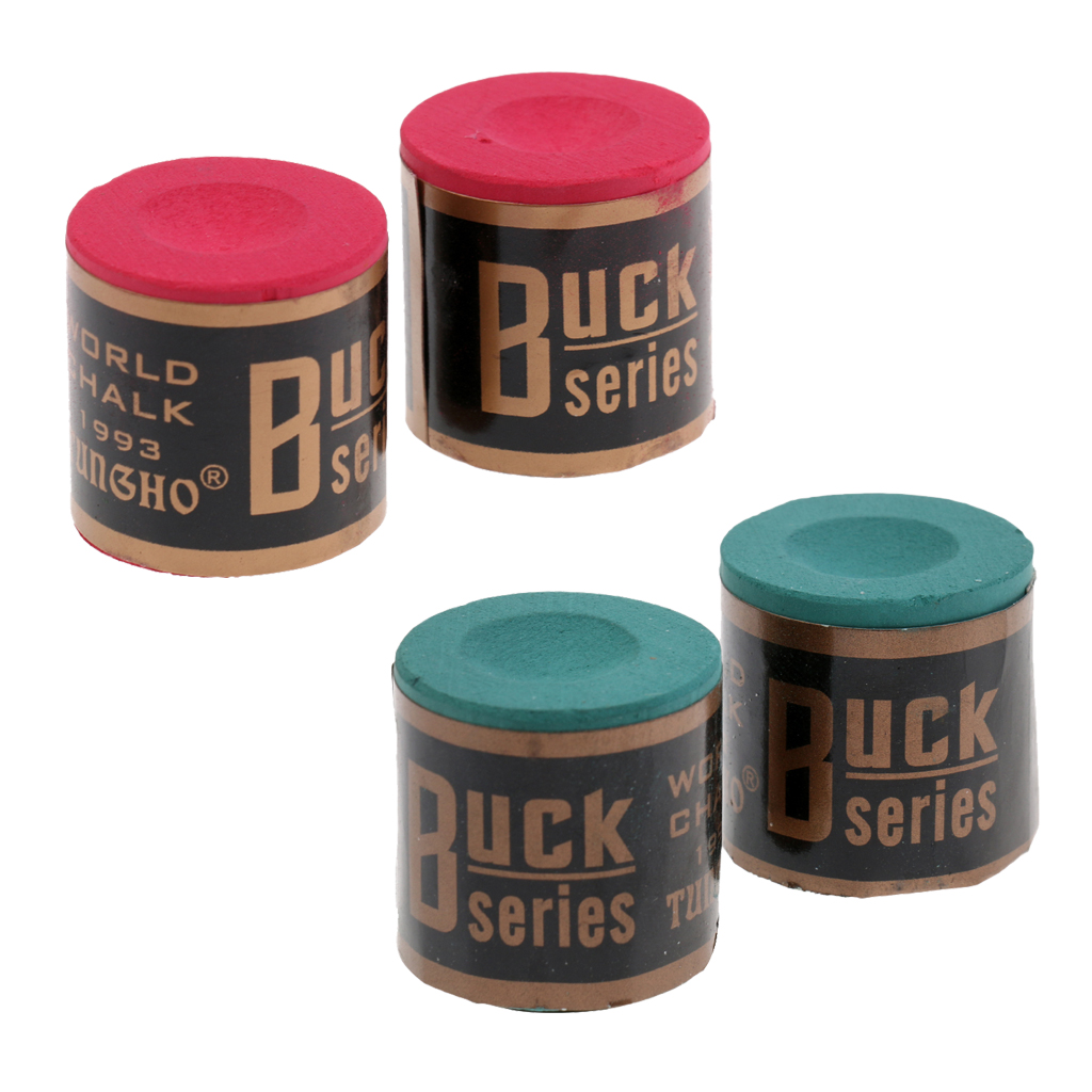 2 Blocks Per Box Premium Snooker Pool Cue Tip Table Billiard Chalk Green Red