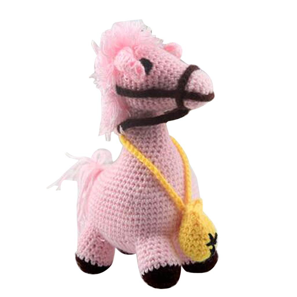 Doll Crochet Kit for Beginners Handmade Knitting Animal Horse Stuffed Toy