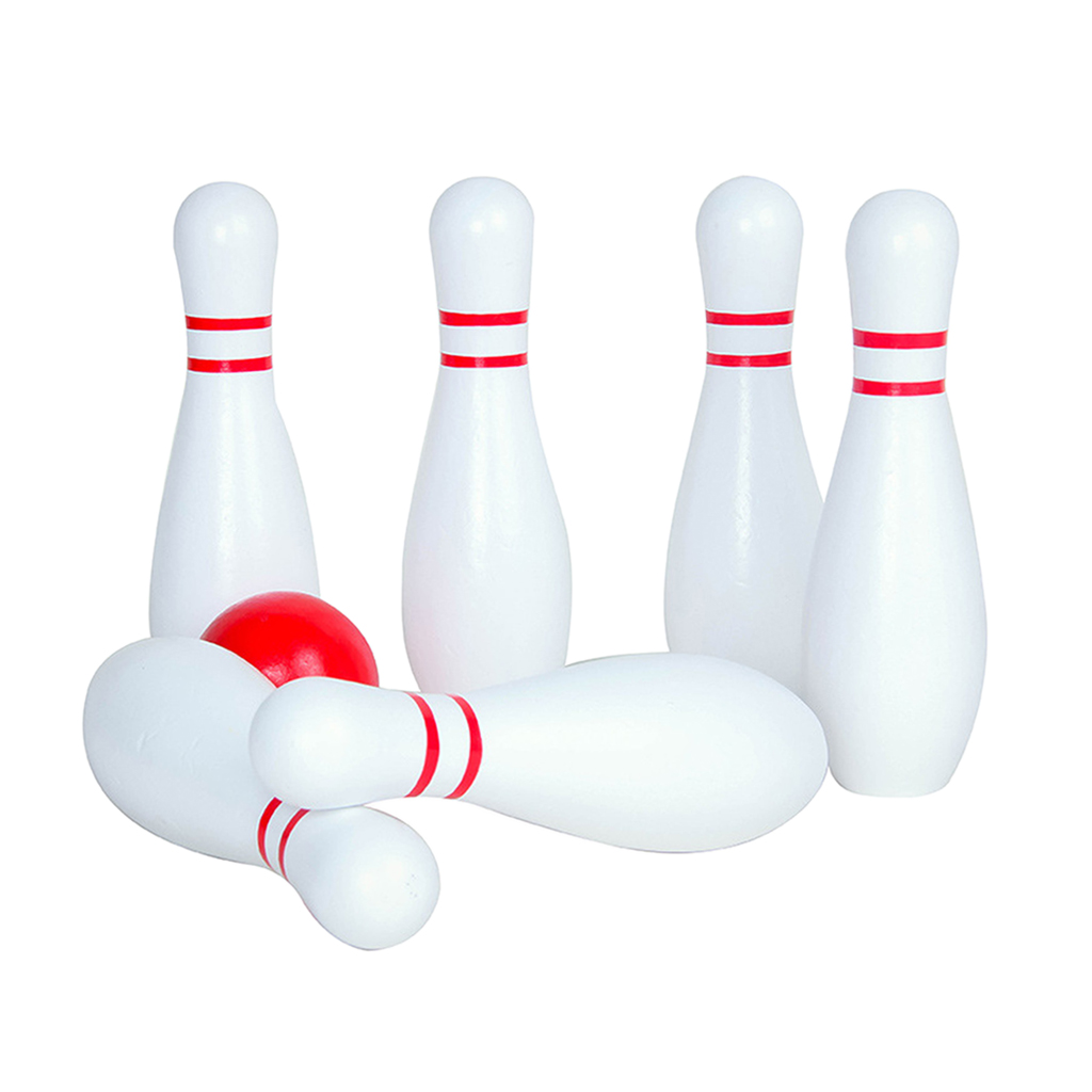Kids Bowling Set,Tossing Wooden Toy Indoor and Outdoor,Sport Game for Family Pins and Ball for Child 3,4,5,6 Years Old