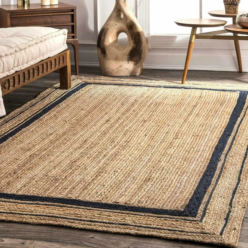 Details about   Rug 100% Natural Jute handmade reversible area carpet runner rug home decor rugs 