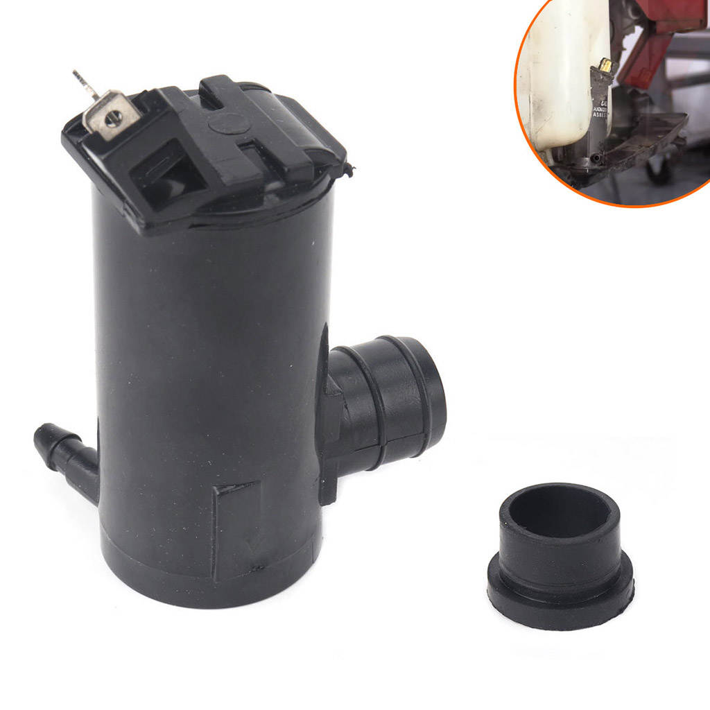 Automobile Windshield Washer Pump with Grommet 85310-22080 Fit for Honda Easy to Install Premium Black Professional