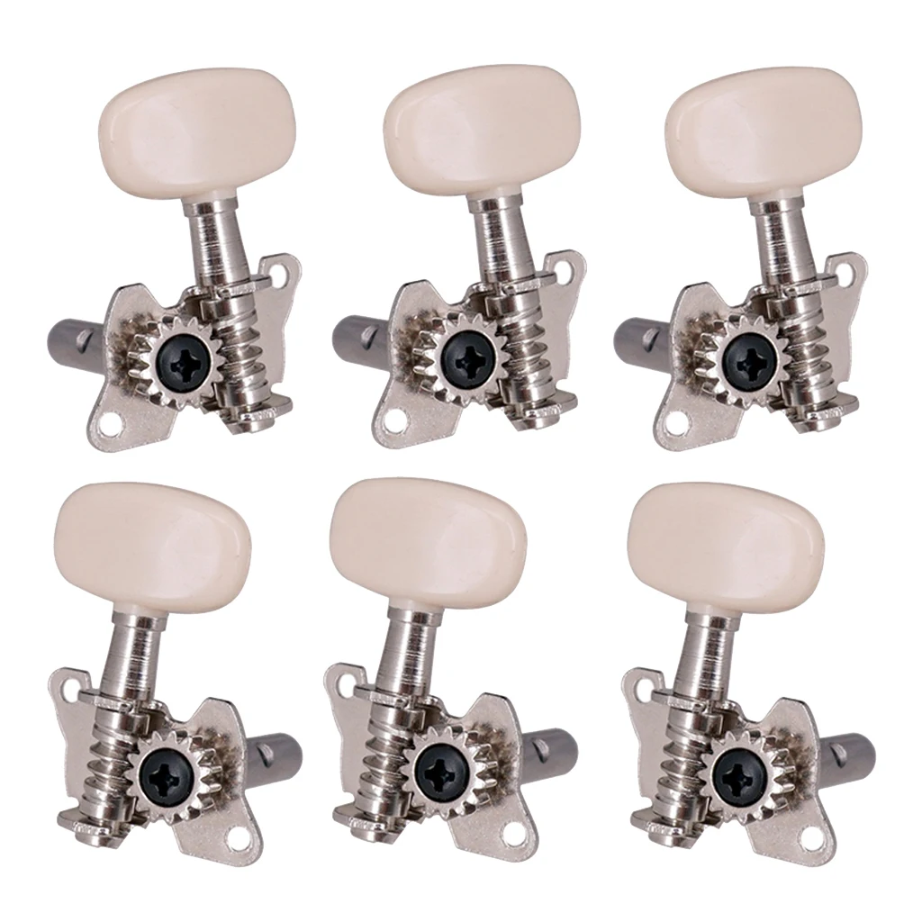 6pc Open Gear Acoustic Classical Guitar Tuning Pegs Tuners Machine Head 3L3R