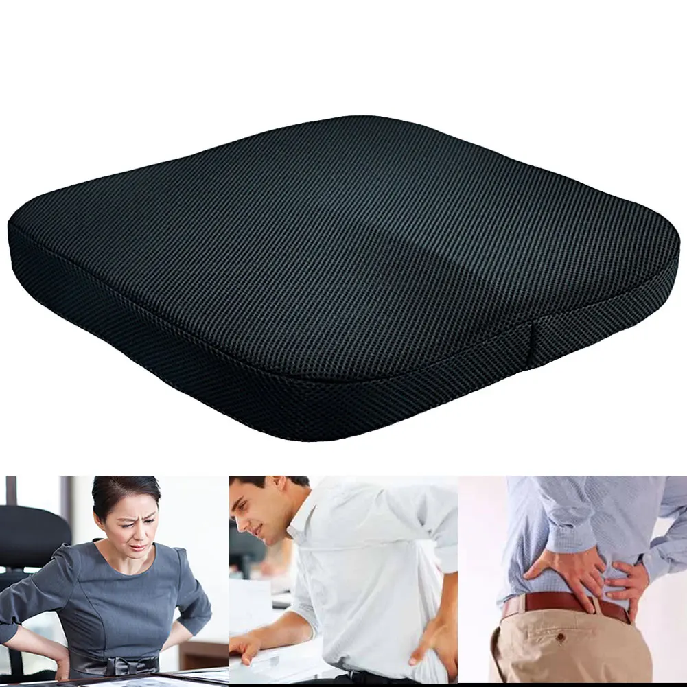 Pressure Relief Office Portable Wheelchair Orthopedic Memory Foam Seat Cushion Back Pain Home Soft Car Chair Pad