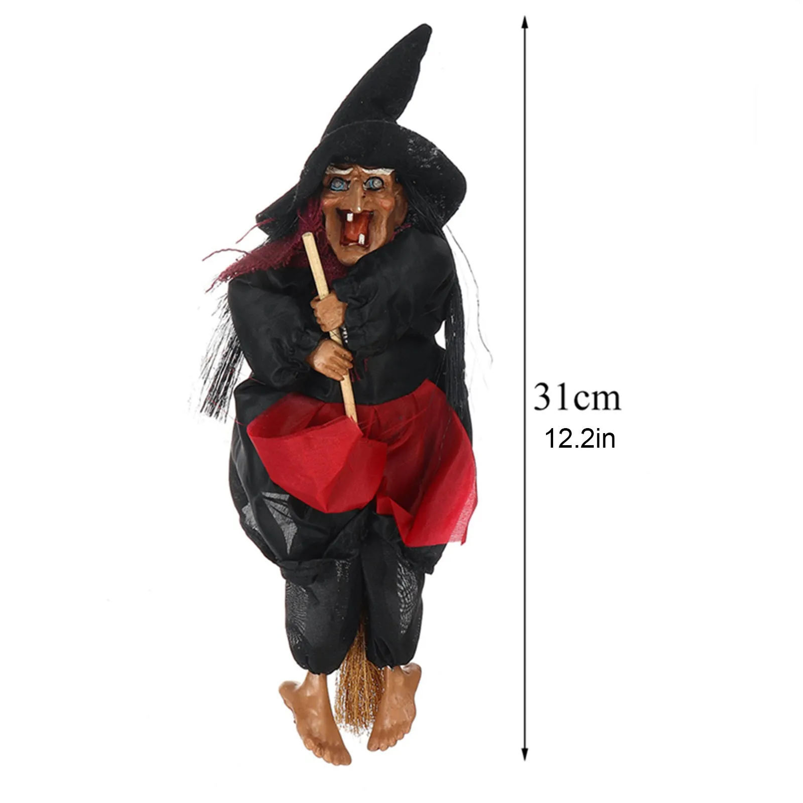 Halloween Hanging Animated Talking Witch Props Design Cartoon Novelty  Laughing Sound Control Witch Pendant Decoration #4|Chuông gió & đồ treo  trang trí| - AliExpress