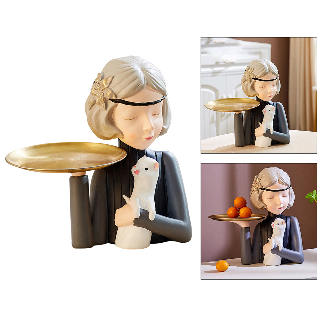 Fashion Bubble Girl Fairy Sculpture Resin Desktop Statues Figure Gift for Girlfriend Girl
