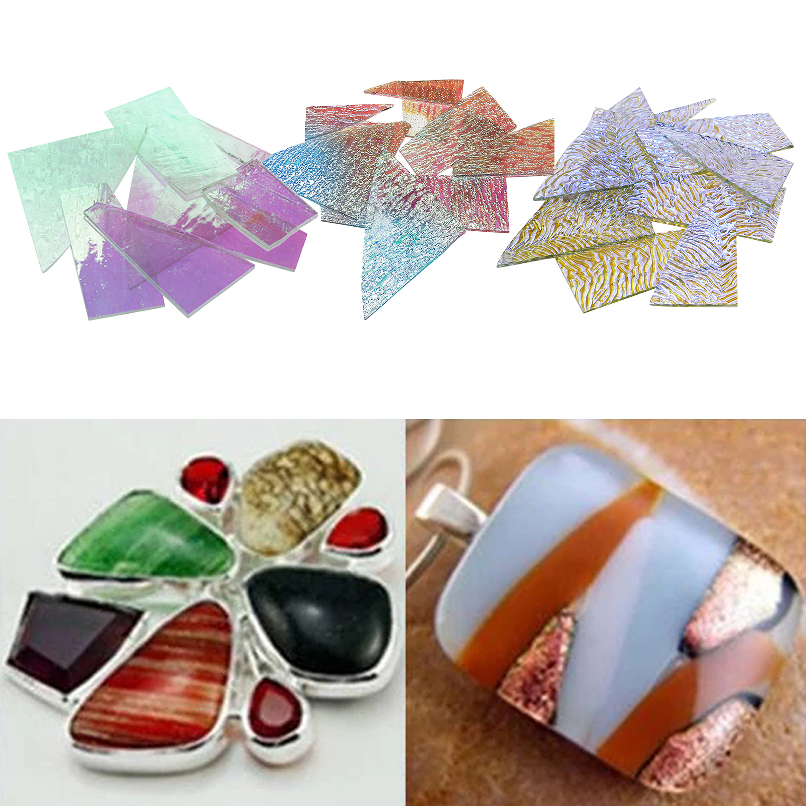28g DIY Mix Melt Kiln Fusing Glass Confetti for Microwave Kiln Fusing Glass