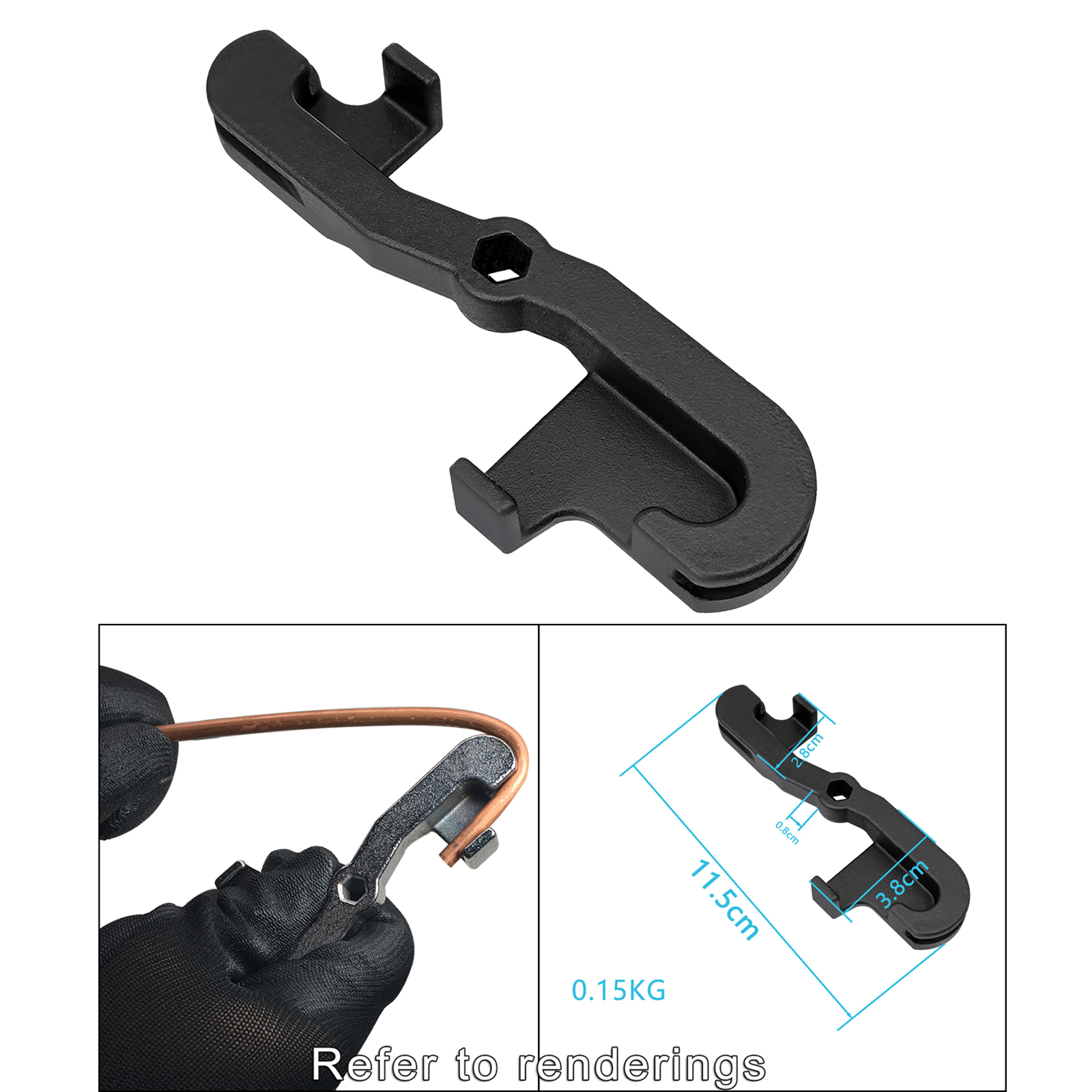 NEW Handy 5mm Automotive Brake Pipe Bender Bending Tool 2 Bending Options