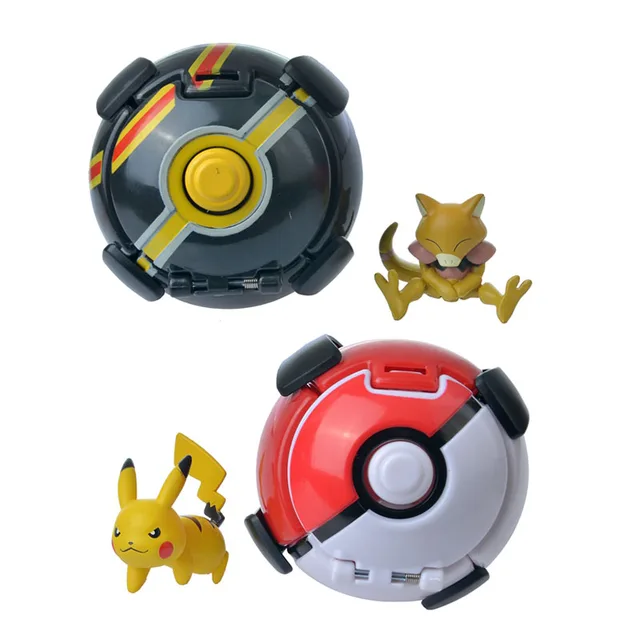 Pokemon Throw 'n' Pop Pokeball Ultimate Throw 'N' Pop Poke Ball Battle Set [ Pikachu & Abra] 