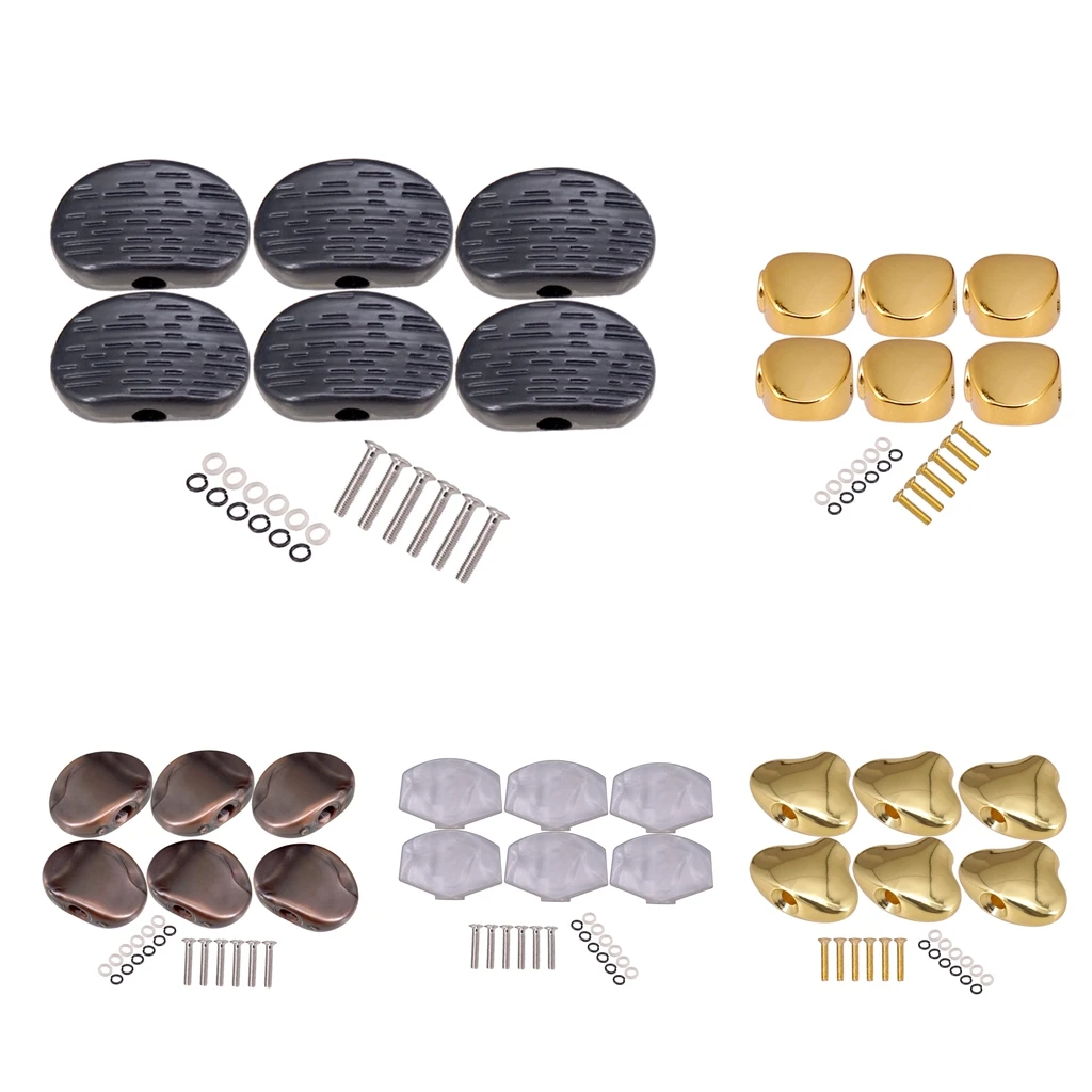 Guitar Tuning Pegs Cap Tuners Machine Head Replacement Buttons Knobs