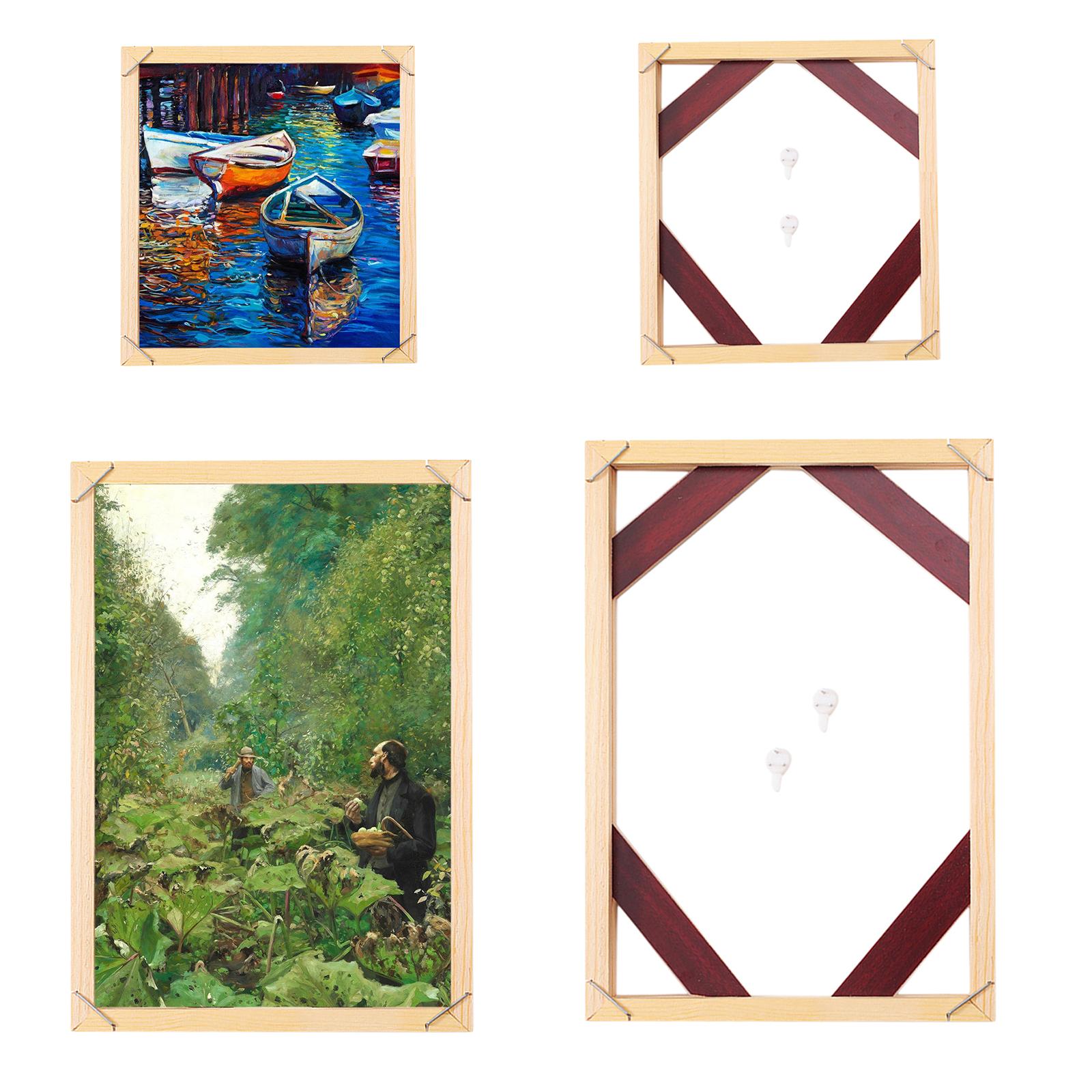 Wood Frame For Canvas Oil Painting Factory Price Picture Nature DIY Frames For Diamond Painting Picture Wall Art Decor
