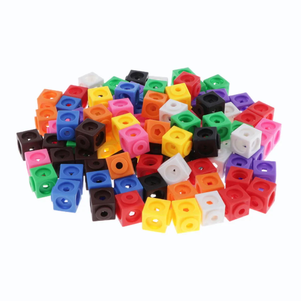 Learning Math Early Educational Math Link Cube Block Counting Sorting Game Toy
