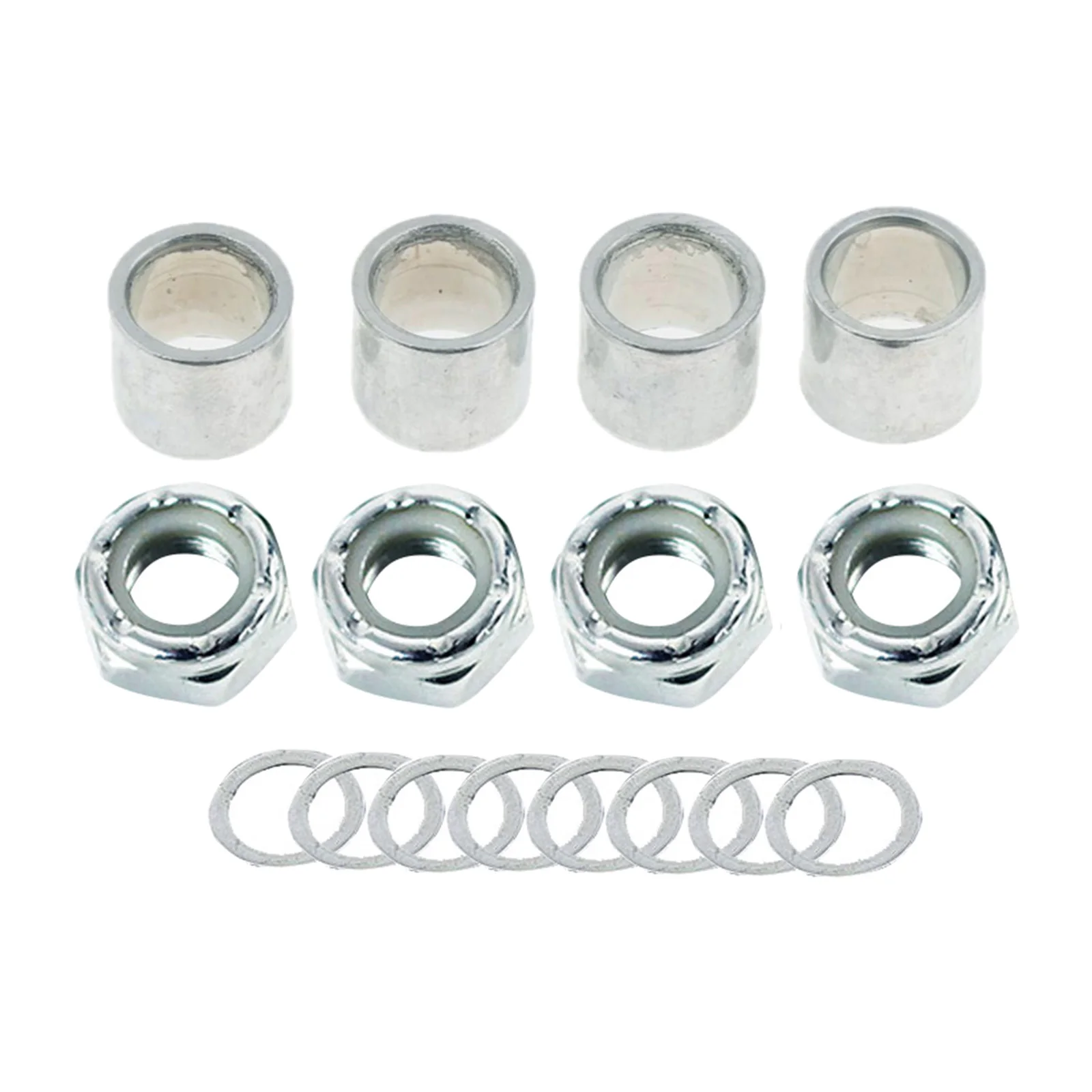 Skateboard Truck Speed Kits Axle Speed Washers + Screw Nuts + Spacers for Long Board Cruiser Scooter Parts