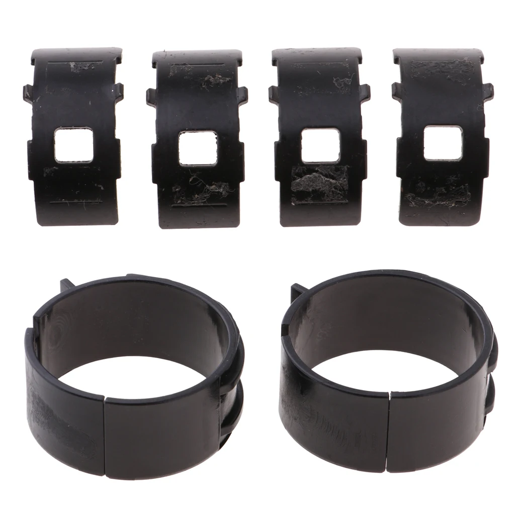 2 Pairs Bicycle Front Derailleur Clamp Adapter Reducer 34.9mm-31.8mm MTB Bike Road Cycling Braze-on Adapter Clamps