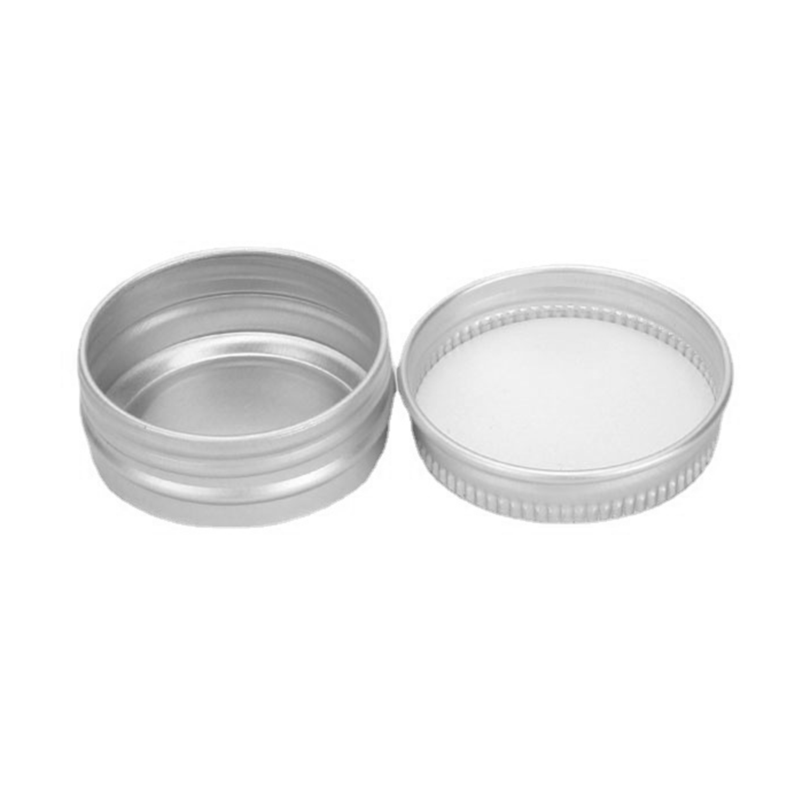 24pcs Tin Jars Aluminum Round Screw Top for Rhinestone Lotion Tins 15g/15ml Cosmetic Container Set Sample Jar Storage Case