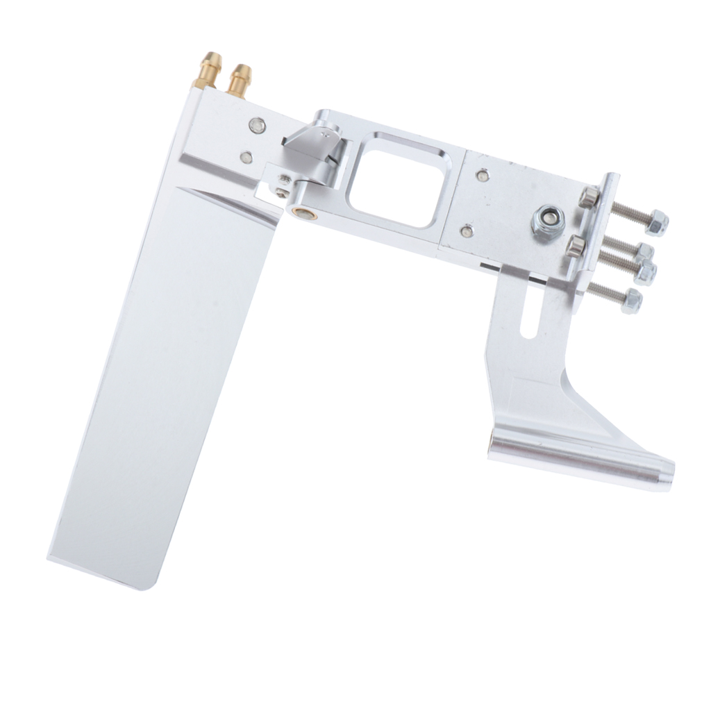 RC Rudder Water Absorbing Steering Rudder With Suction Device for RC Boat, Aluminum Alloy