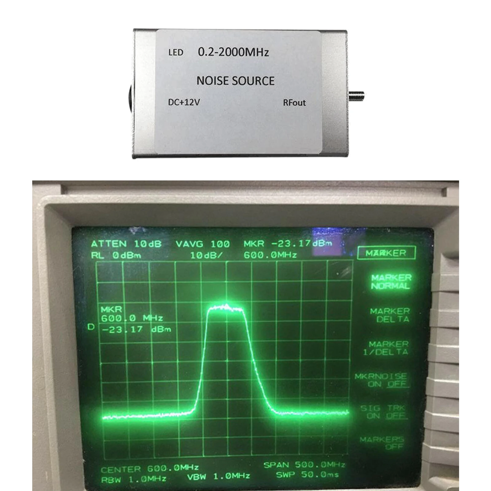 Noise Signal Generator DC+12V Simple Spectrum Tracking Source 0.2-2000M