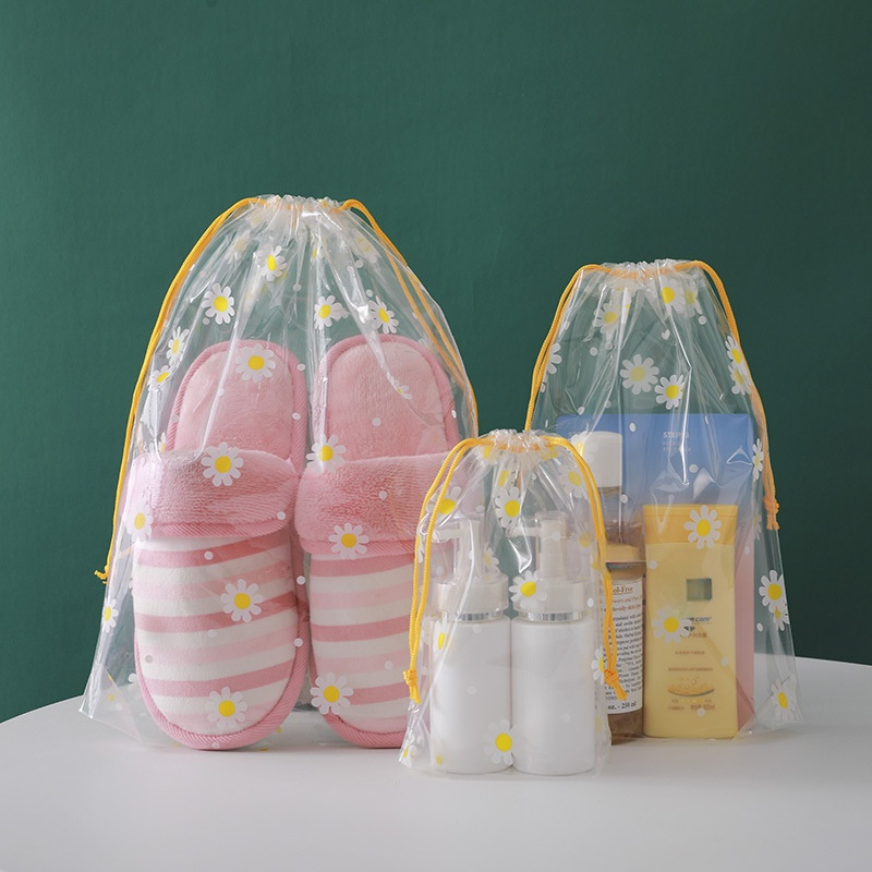 Description Picture 4 of itemCartoon Waterproof Drawstring Bag Travel Portable Shoes Clothes Underwear Storage Bag Organizer Cute Wash Cosmetic Packaging Bag