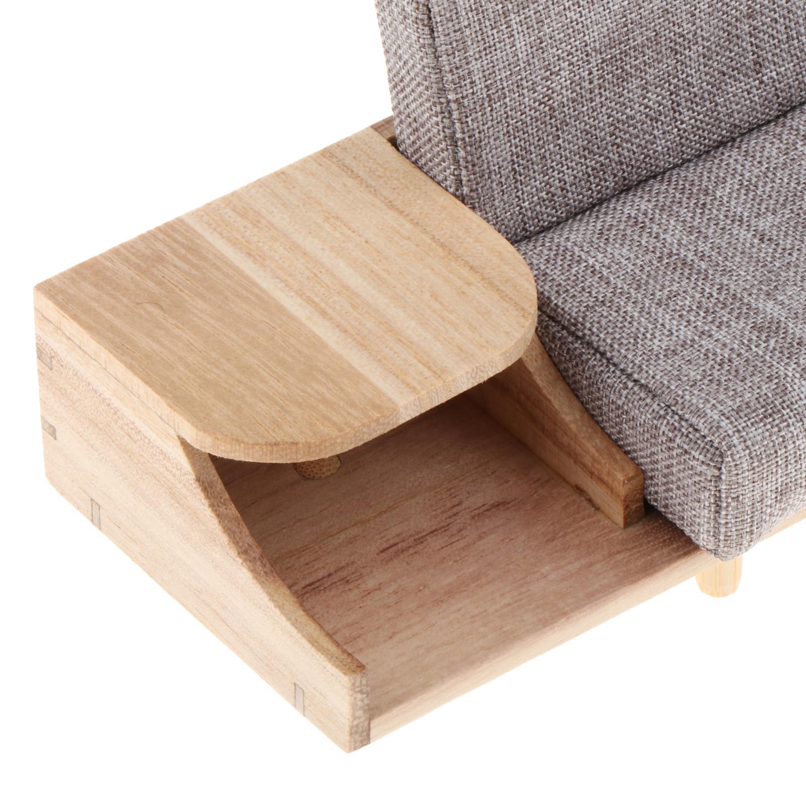 Dollhouse Furniture 1/12 Mini Sofa Cabinet Miniature for Doll House Decor