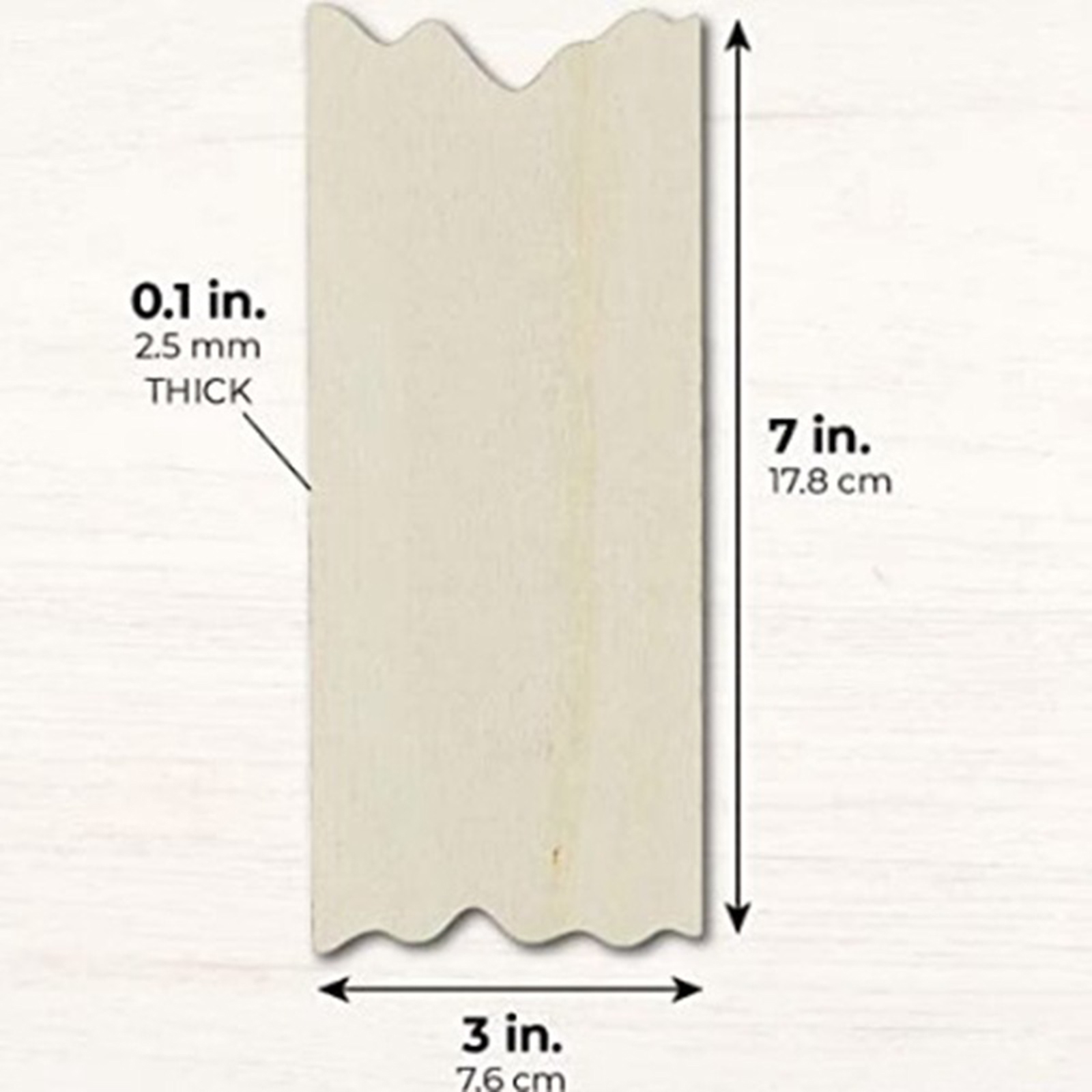 24Pack Unfinished Wood Plaques Cutout Wooden Sign Board DIY Crafts Ornament