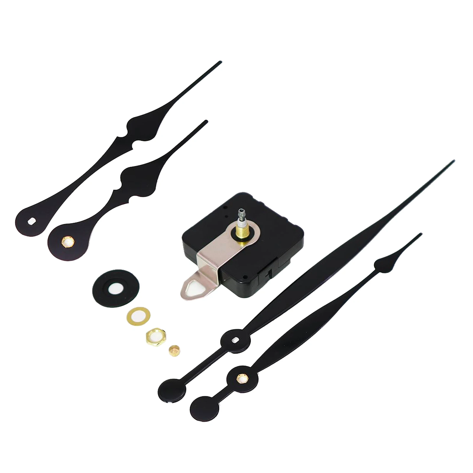 DIY Wall Clock Movement Mechanism Repair Parts 20mm Shaft Non-Ticking, Durable Material, 5mm Max Dial Thickness