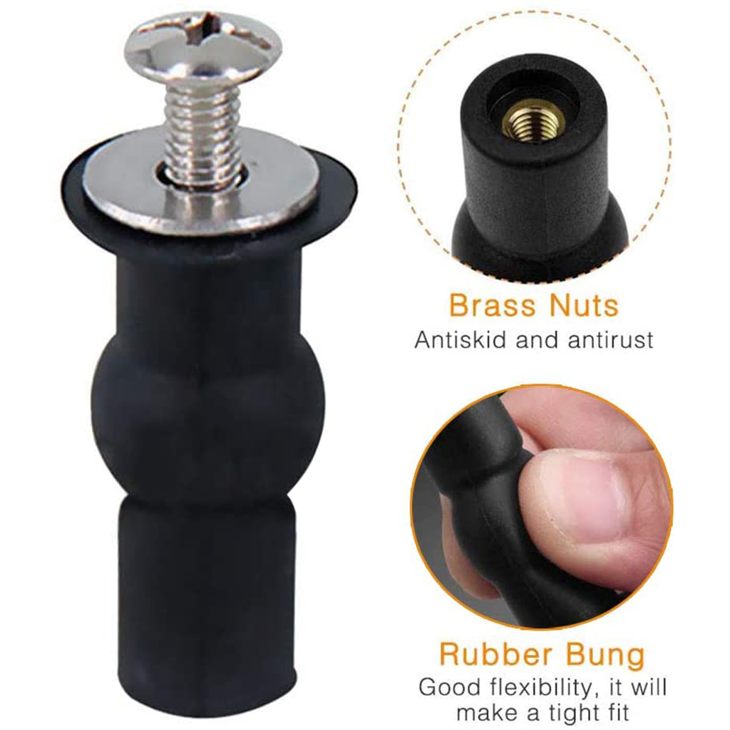 Expansion Bolt Fix WC Blind Hole Fittings, Hinges Bolt, Nuts Screw Fixings for Toilet