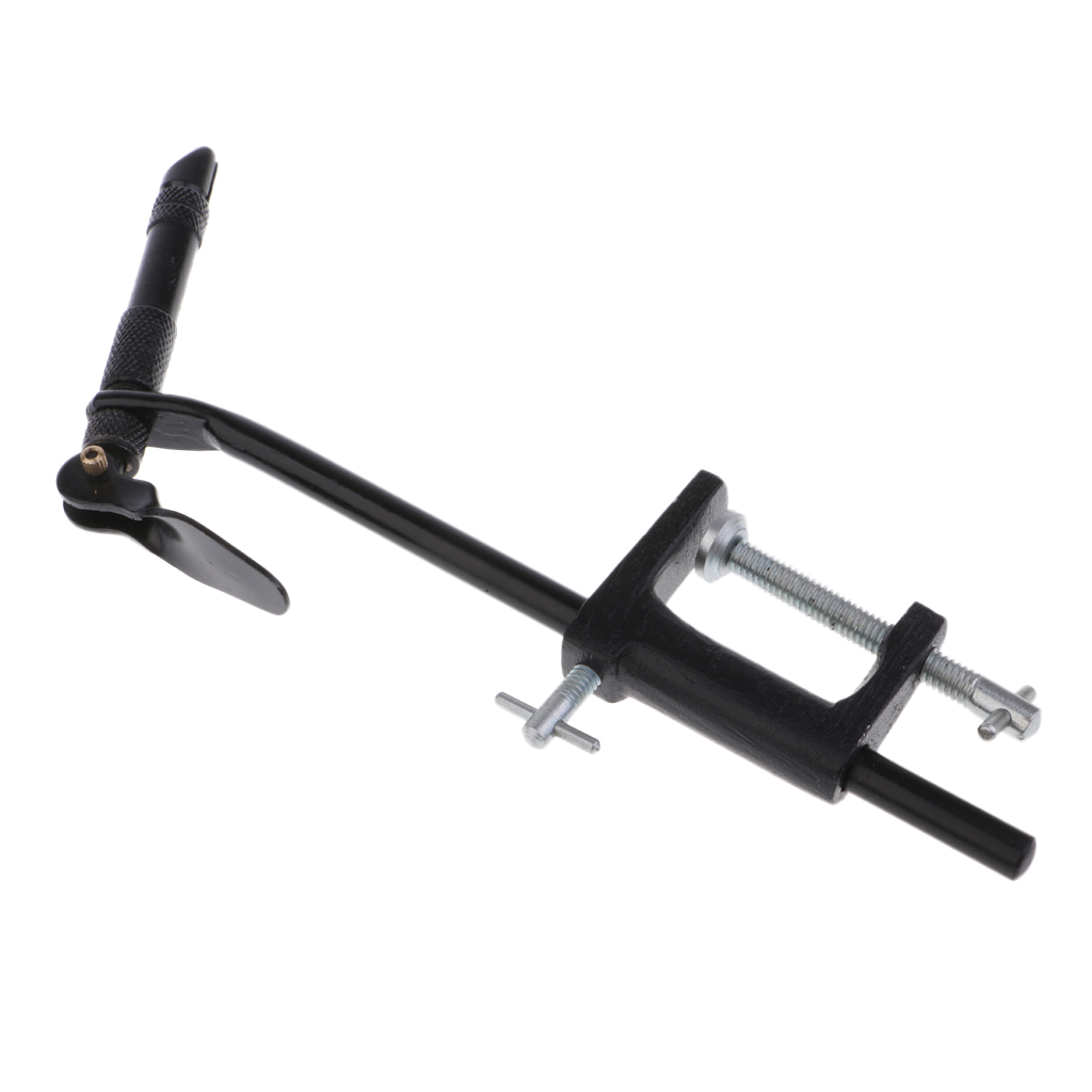 Stainless Steel Fly Tying Vise Mini Travel Fishing C-Clamp Rotary Vice Tier for Tying Flies