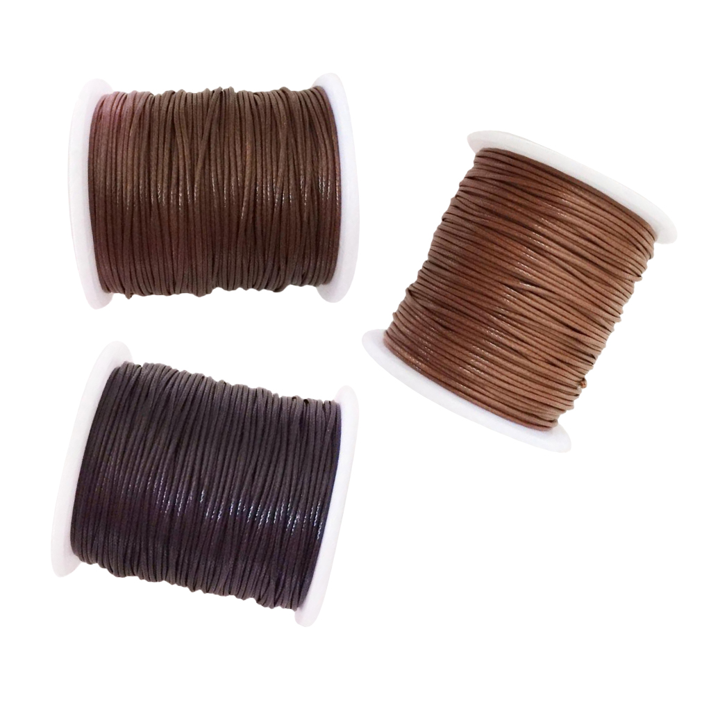 3 Rolls of 80 Meters Waxed Nylon Cord String for DIY Jewelry Making Necklace Bracelet Earrings Thread for Handmade Crafts 1mm