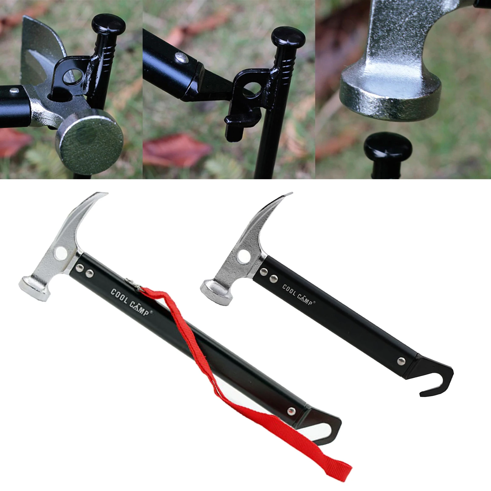 2 in 1 Tent Mallet Peg Puller Hammer Aluminum Alloy Camping Accessories