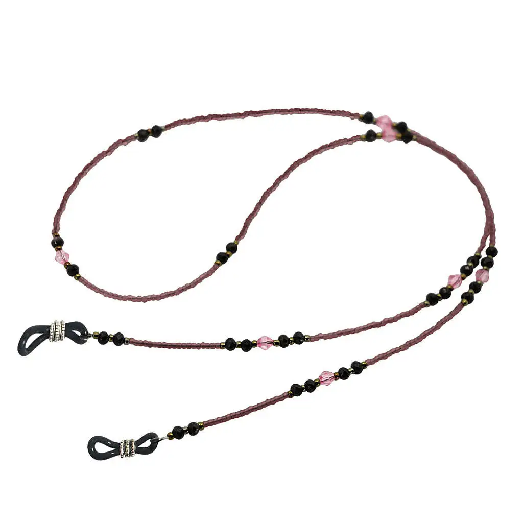 Fashion Beaded Reading Glasses Spectacles Sunglasses Eyewear Neck Cord Chain Holder for Women