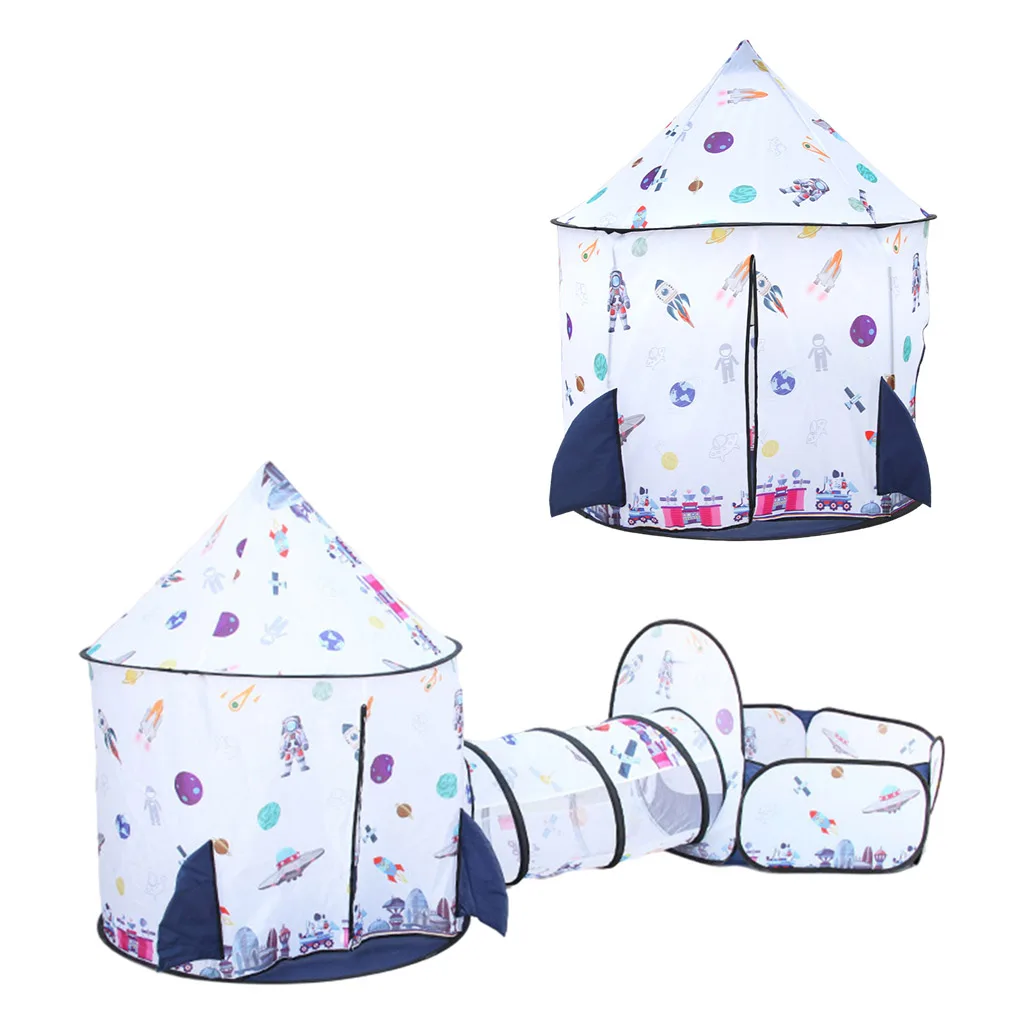 Foldable Baby Kids Play Pit Tunnel Ball Pool Play Tent Playhouse Indoor
