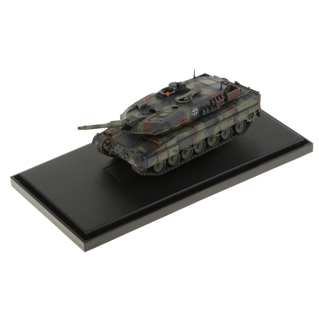 1:72 Simulation German Leopard 2 A5 Main Battle Tank Model Armored Toy Car