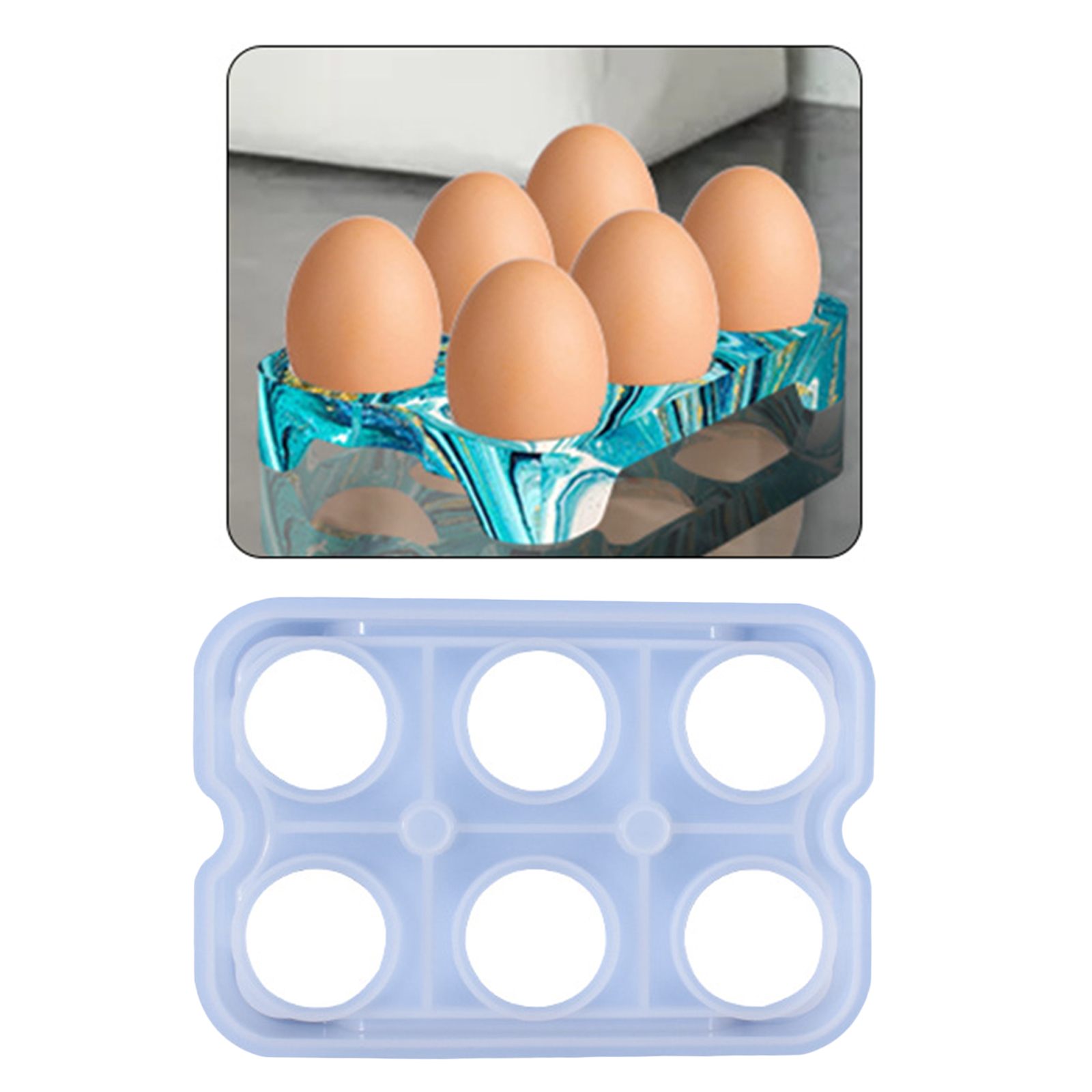 Silicone Egg Holder Rack Mold Egg Storage Rack Casting Mold in