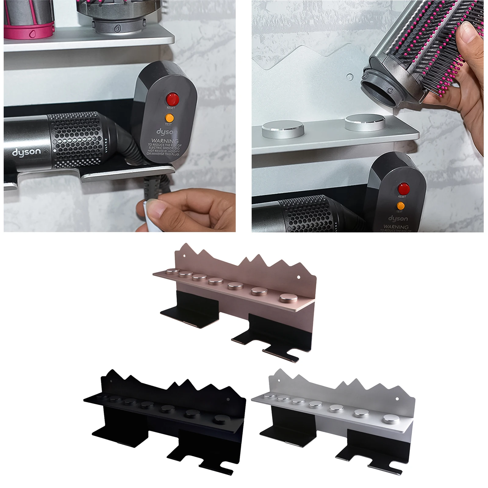 Bathroom Wall Mounted Holder for Dyson  Styler Rack for Bedroom